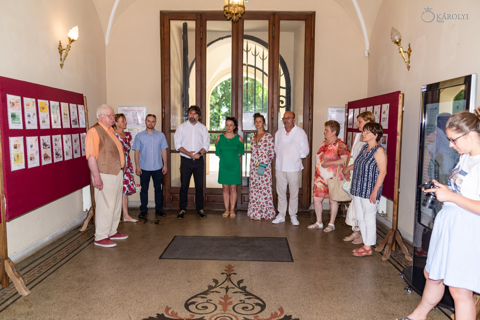 Expoziția "Căi ferate în jurul Sătmarului", de la castelul Károlyi