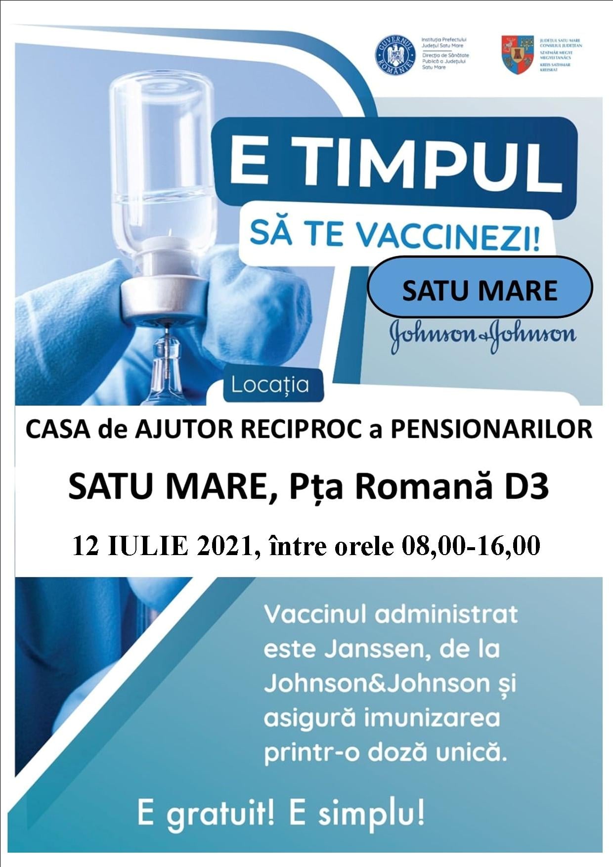 Punct de vaccinare la CARP Satu Mare