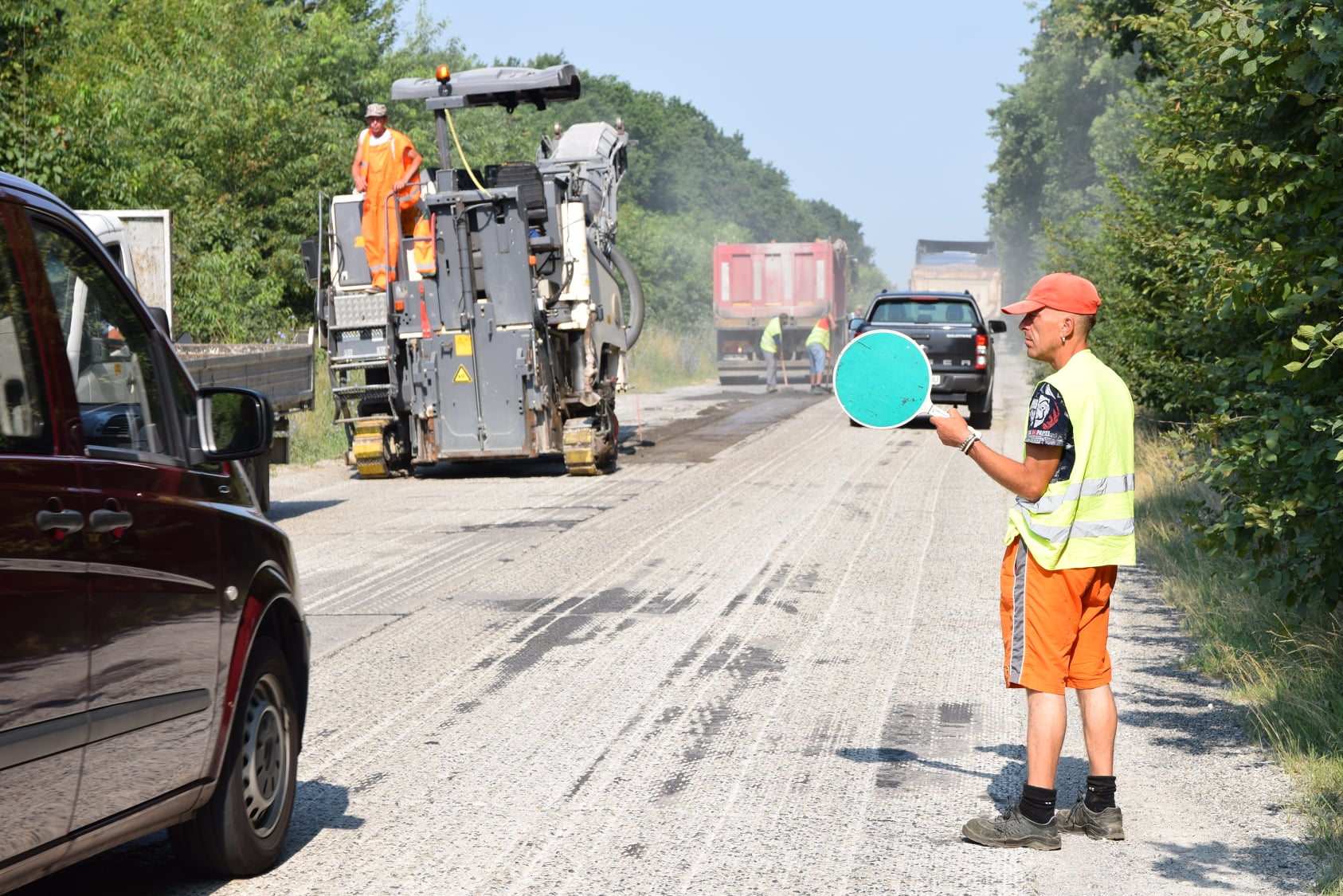 S-au verificat lucrări de reabilitare pe DN 19, Livada - Orașu Nou