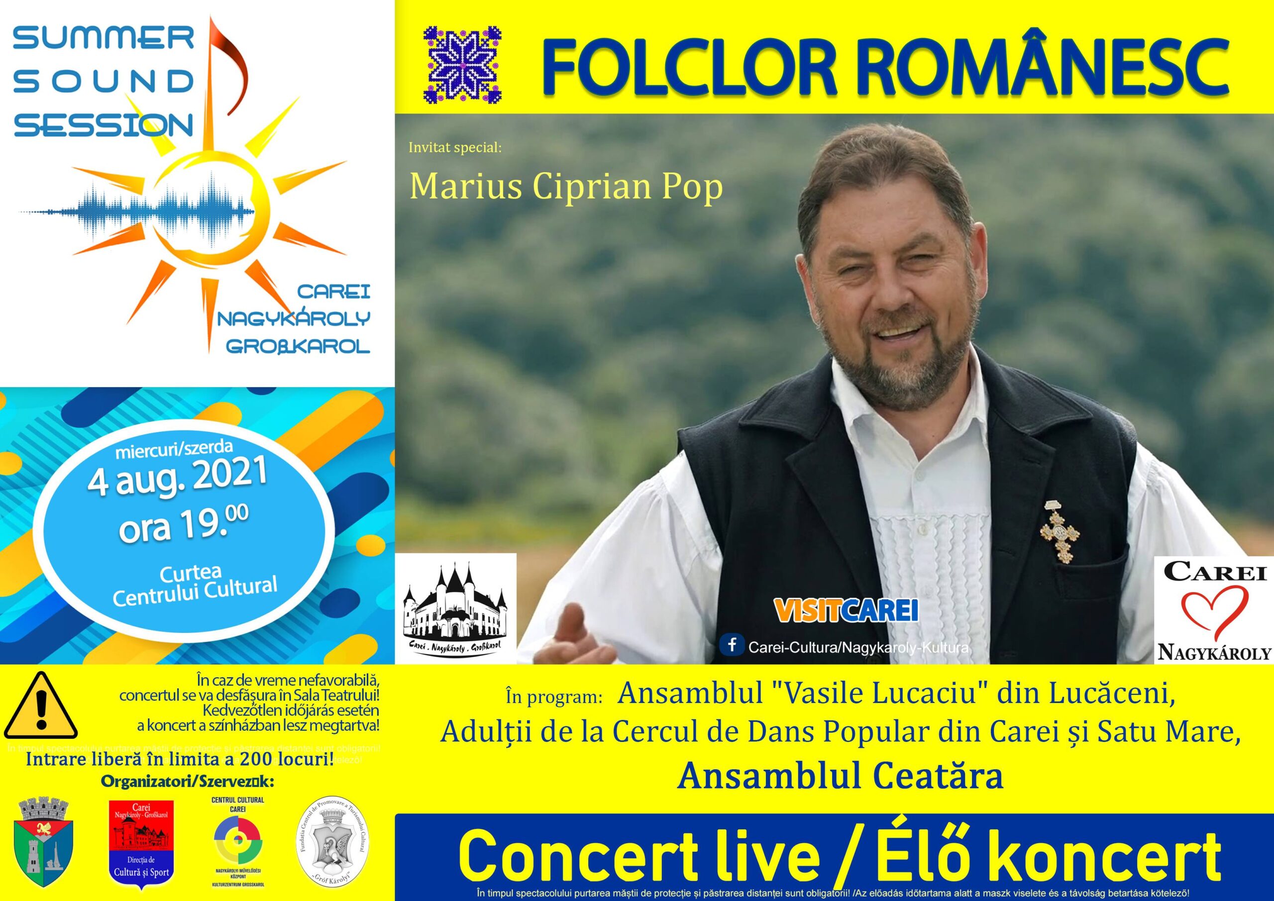 Ziua Folclorului Românesc, sărbătorită la Carei!!