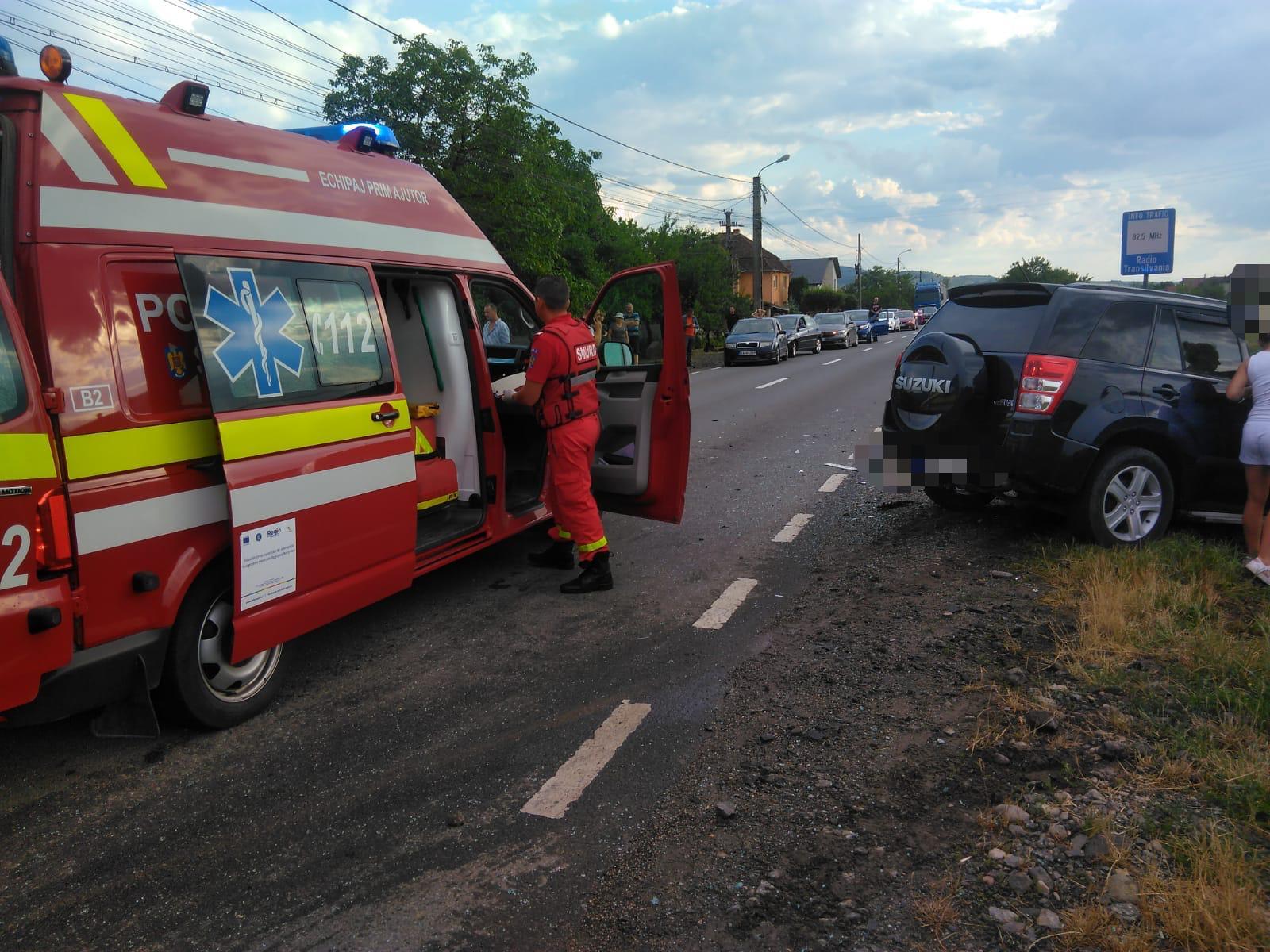 Accident cu patru victime în judeţul Sălaj. Un sătmărean a fost implicat