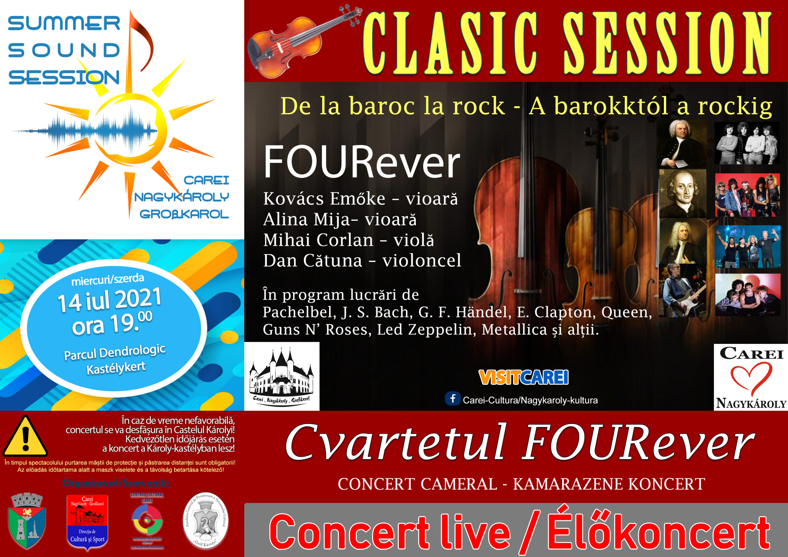 "De la baroc la rock" are loc la Carei