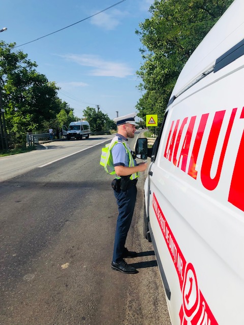 Filtre la sânge ale polițiștilor sătmăreni în trafic