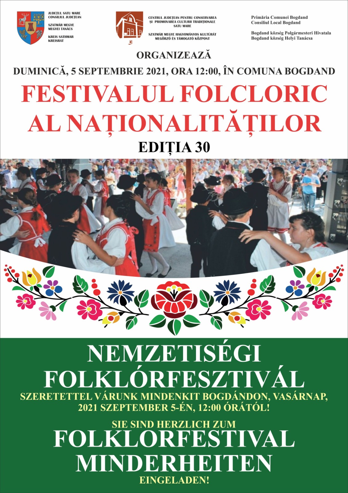Festivalul Folcloric al Naţionalităţilor de la Bogdand-ediția 30!!