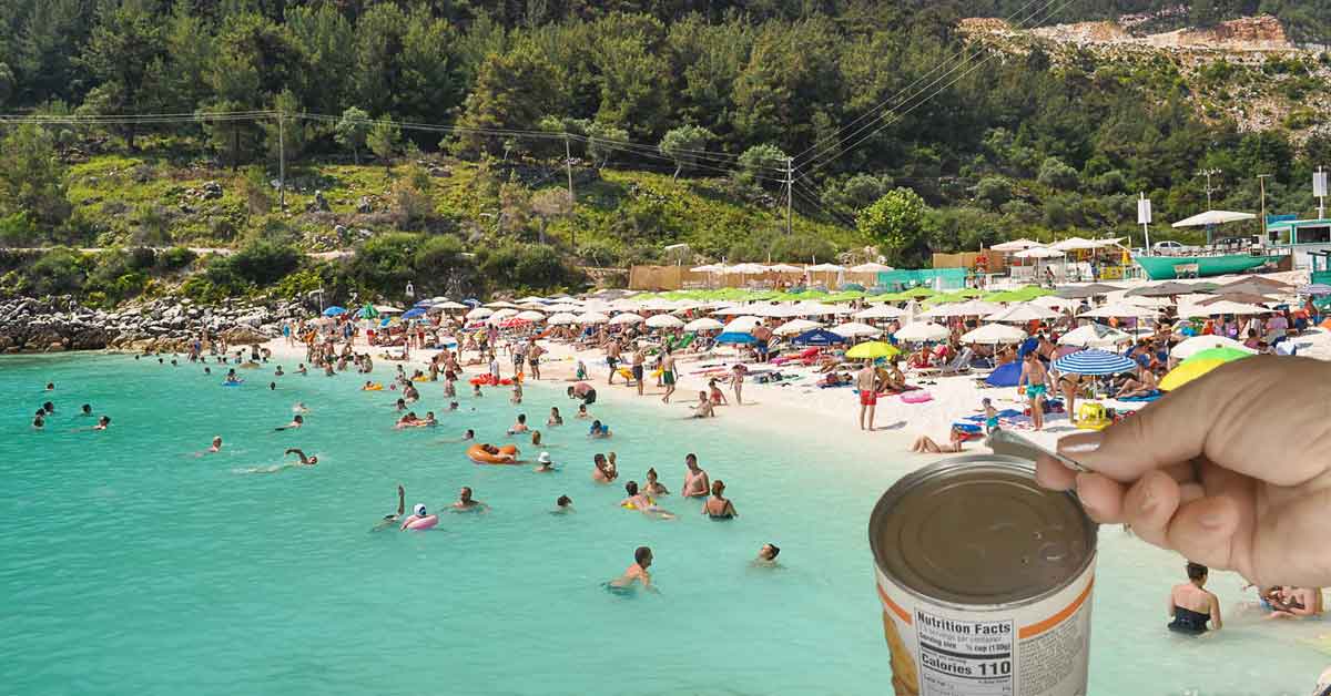 Un sătmărean face foamea în Olimpic beach