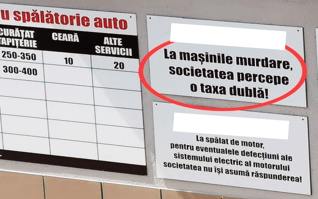 Spălătoria mașinilor curate!