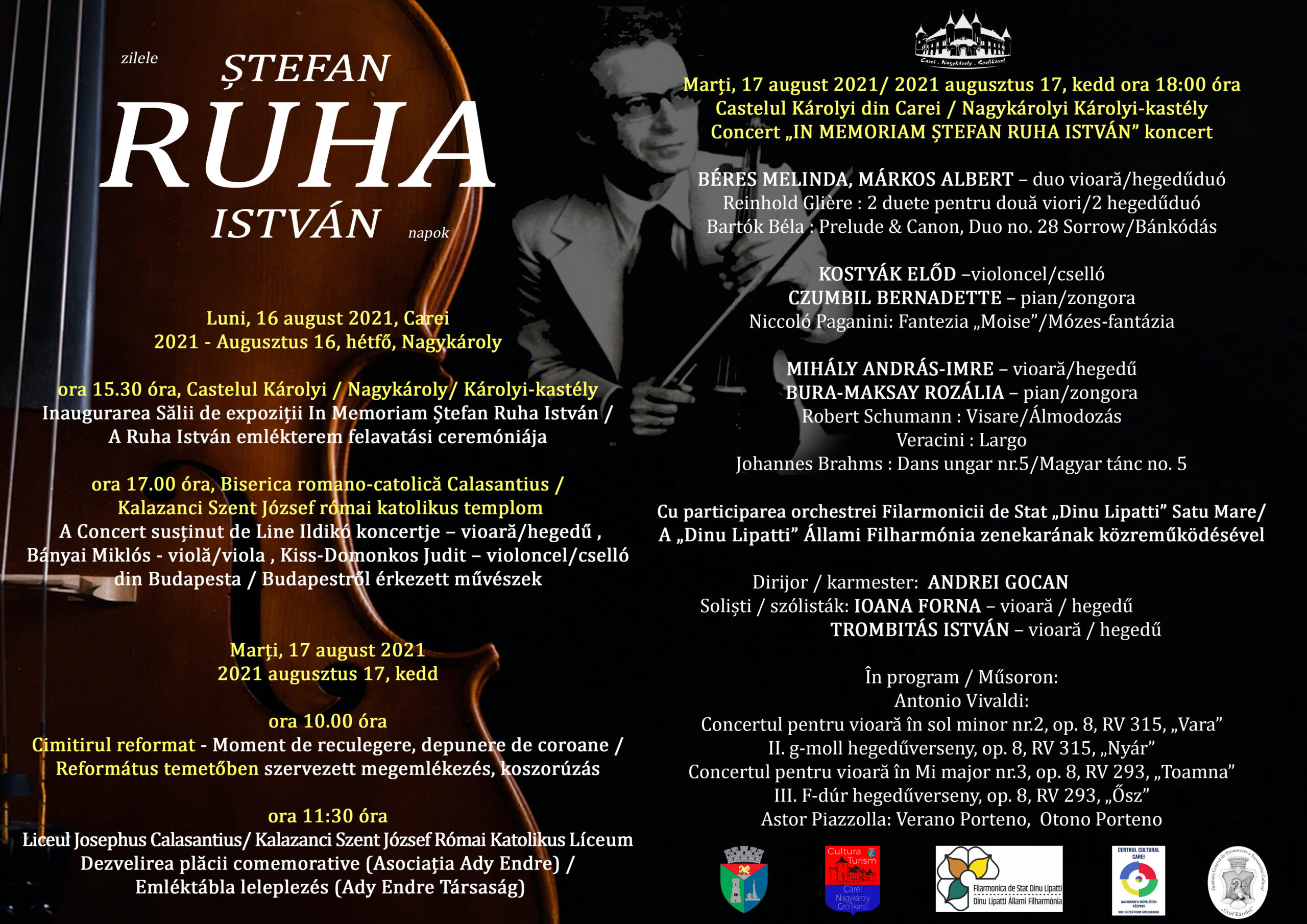 Săptămână plină de concerte, în Satu Mare și Carei