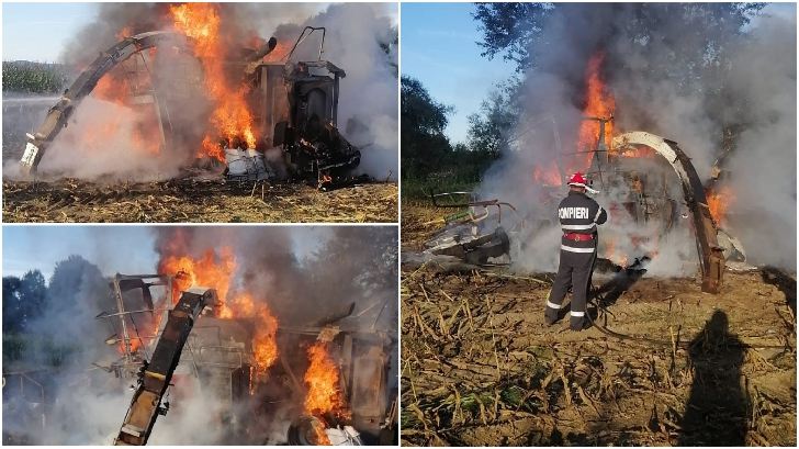 FOTOGALERIE. INCENDIU de amploare în ȚARA OAȘULUI