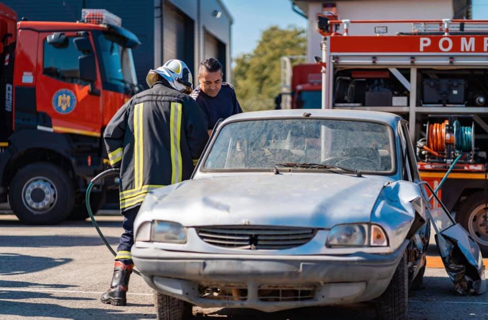 Competiția "Cel mai puternic echipaj", desfășurată de ISU Satu Mare