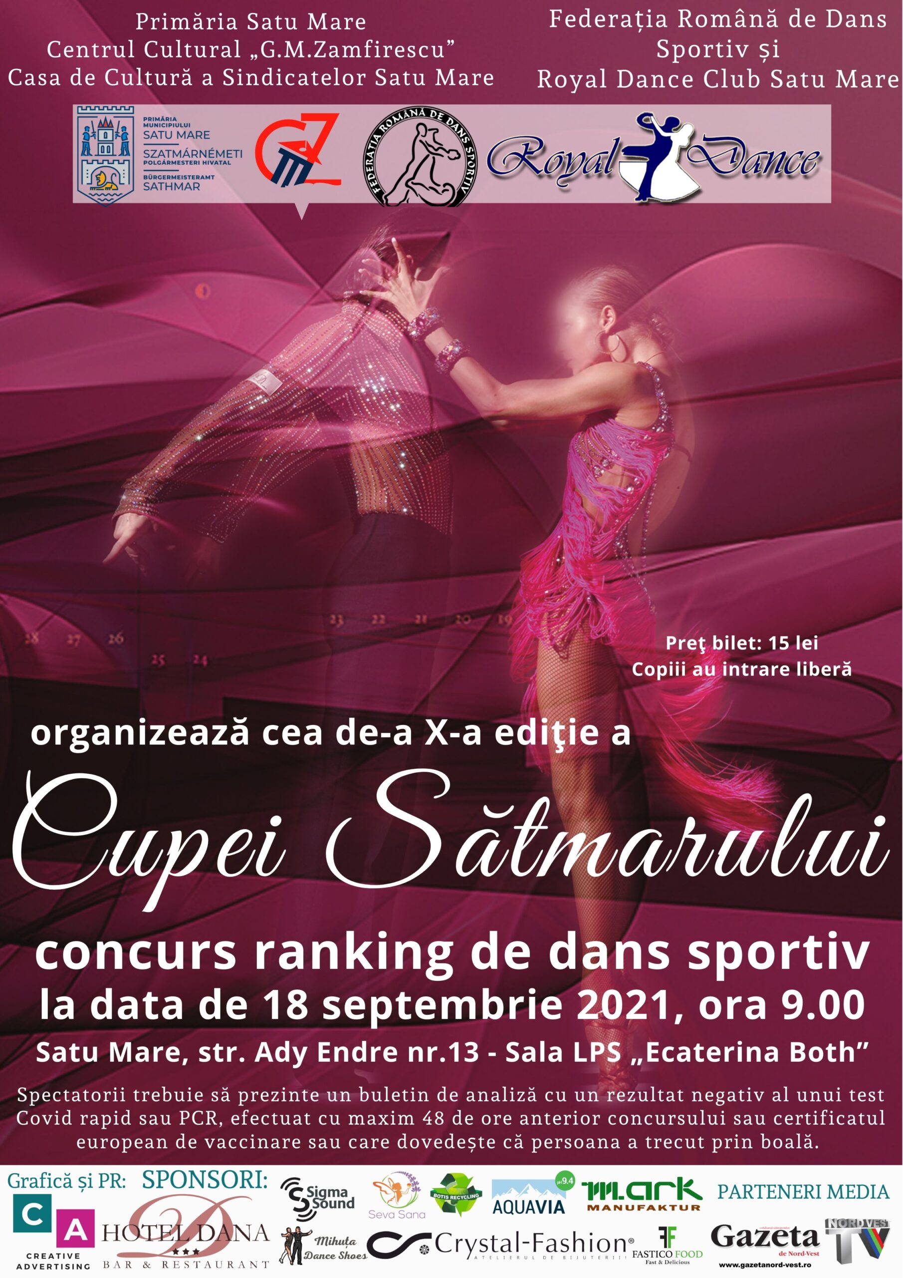 500 de dansatori – sportivi de performanță –vor face show de zile mari la Cupa Sătmarului - Ediția a X-a