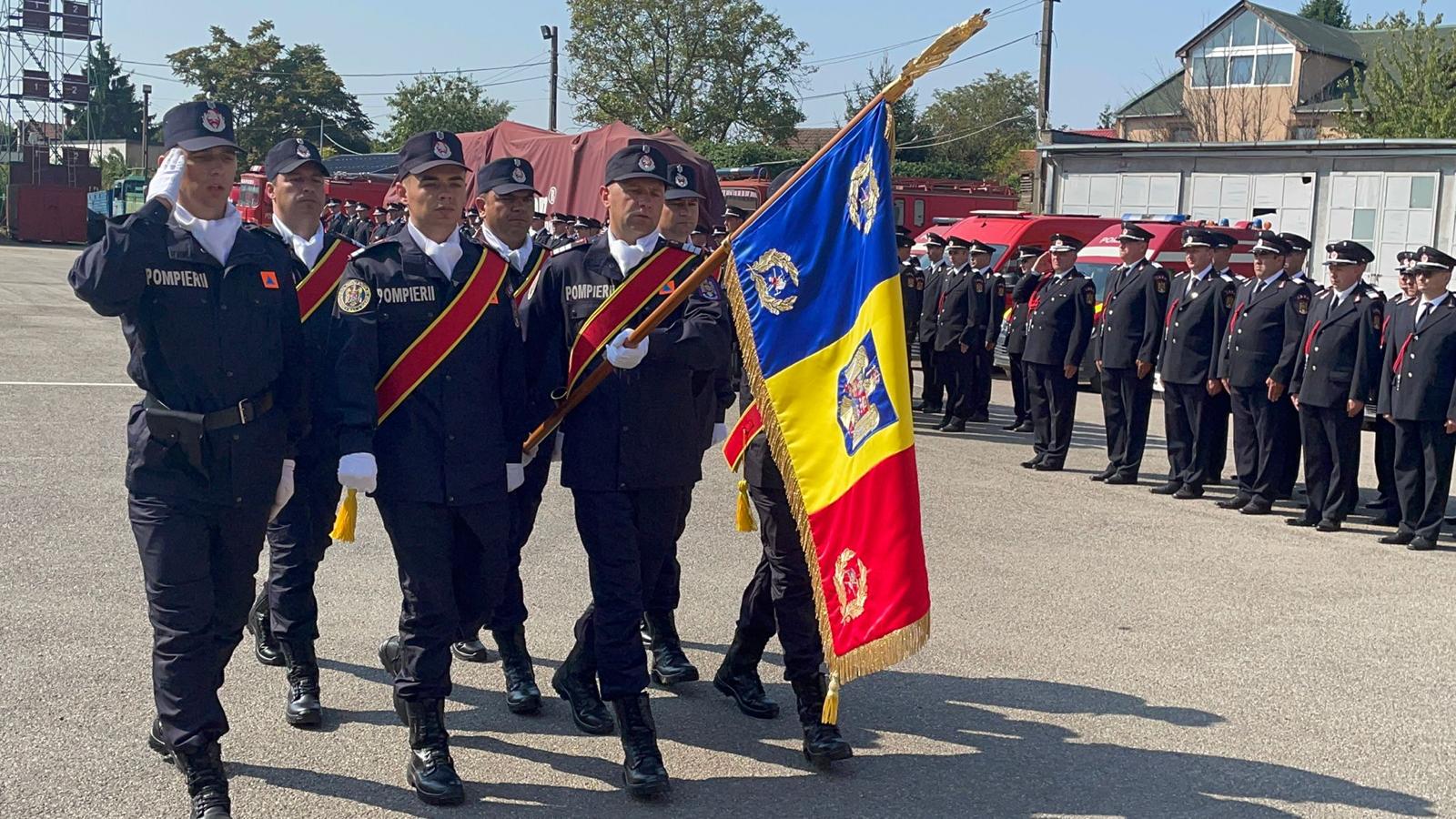 Primirea Drapelului de Luptă – moment istoric pentru Inspectoratul pentru Situații de Urgență  ”Someș” al Județului Satu Mare