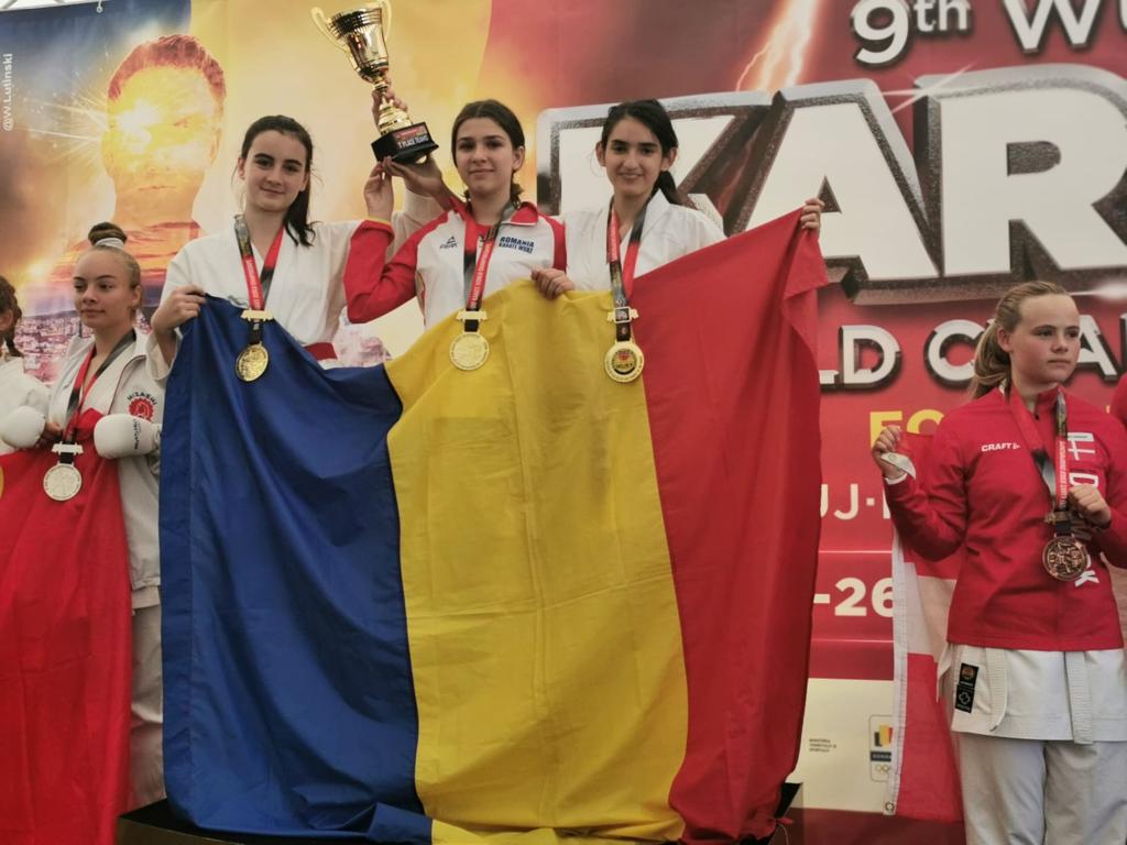 Performanță. Echipa României Campioană mondială la Kumite Rotativ Shobu Sanbon
