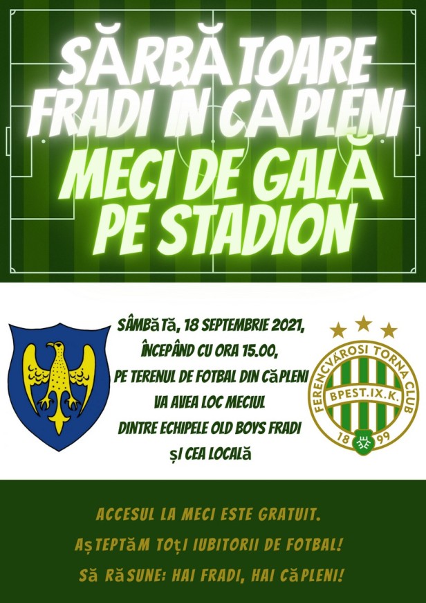 Ferencvaros vine în weekend la Căpleni