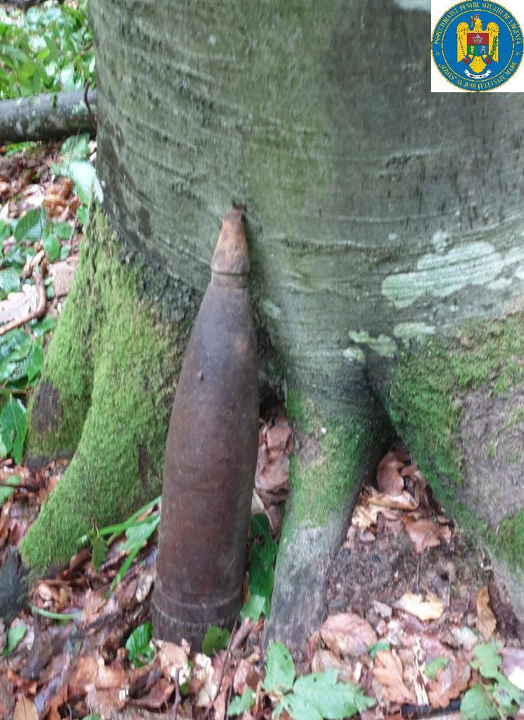 Proiectil din Al Doilea Război Mondial, gasit in judeţul Satu Mare