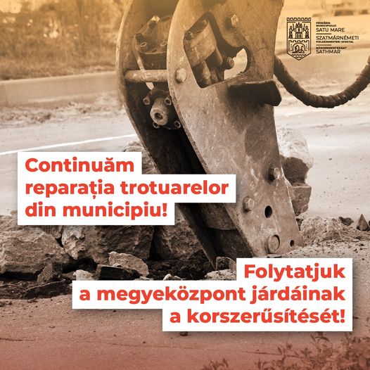 Trotuarele de pe strada Arinului, în reparații