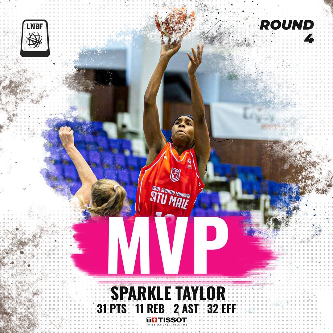 Sparkl Taylor, jucătoarea etapei a 4-a  din Liga Națională