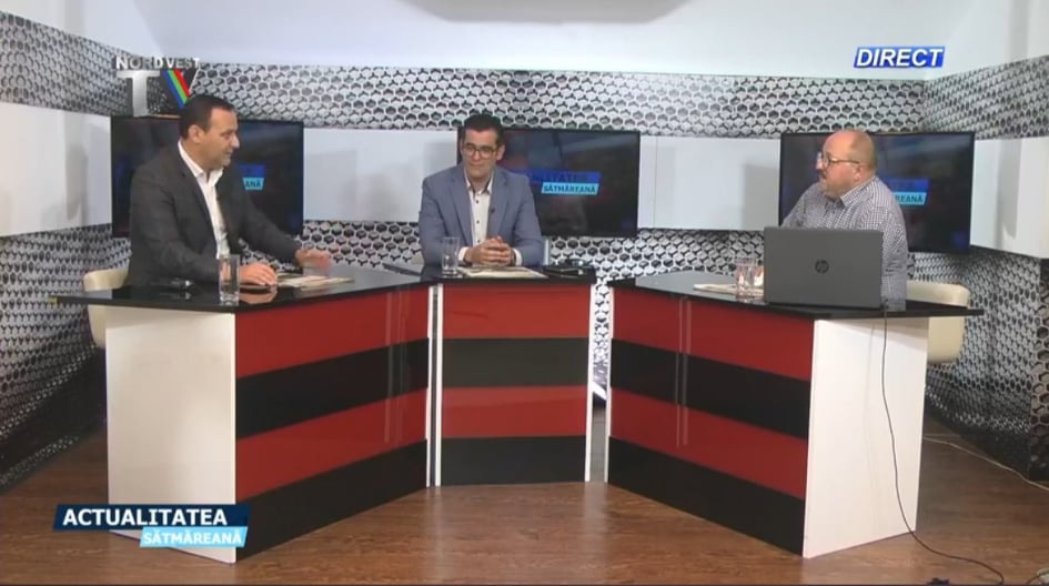 DEZBATERI LA NORD VEST TV. Reprezentanţii PSD,PNL şi AUR au vorbit săptămâna trecută în cadrul emisiunii Actualitatea sătmăreană despre căderea guvernului şi probleme românilor