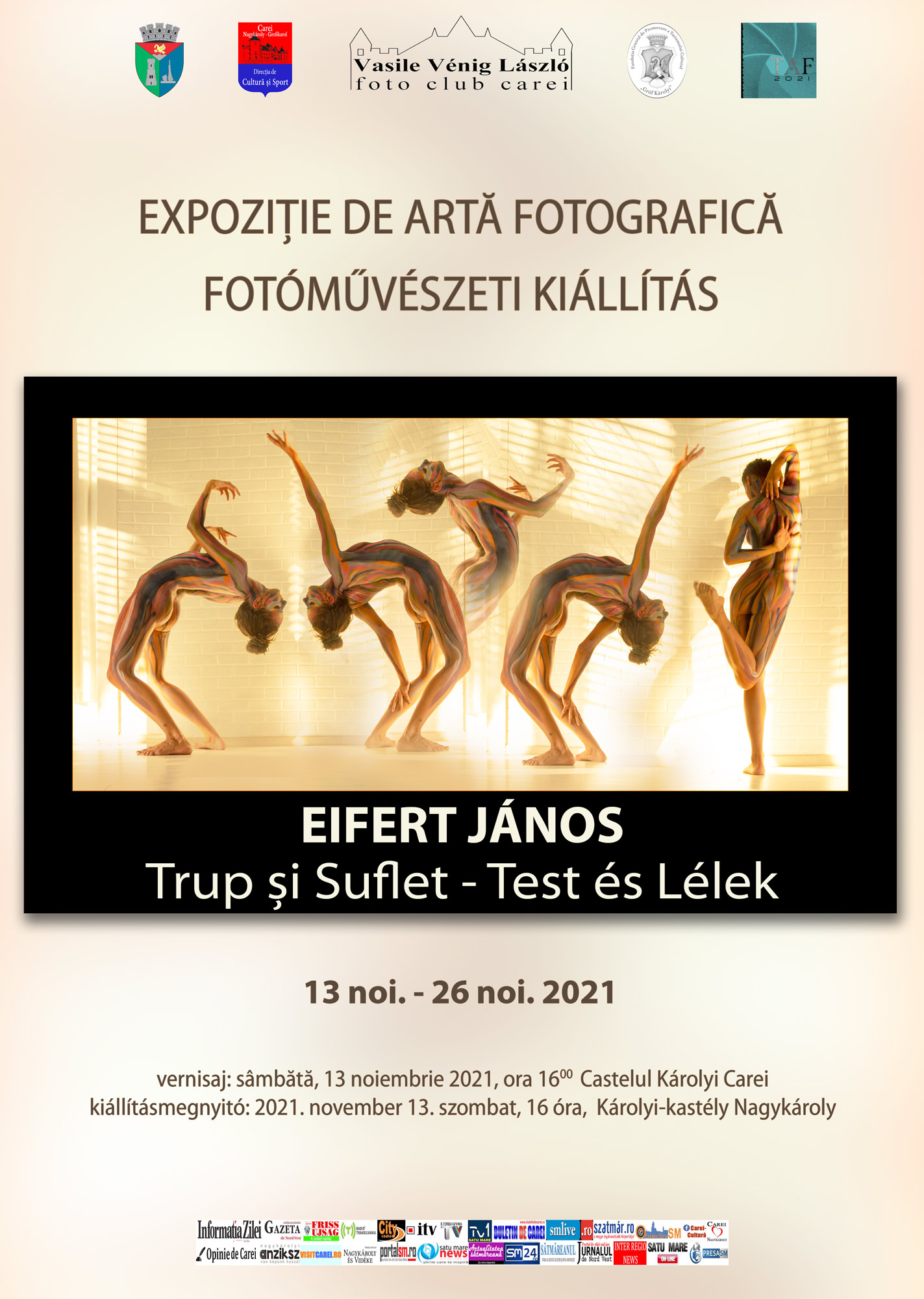 Vernisajul expoziției de fotografie „Trup și suflet – Test és Lélek", la Carei