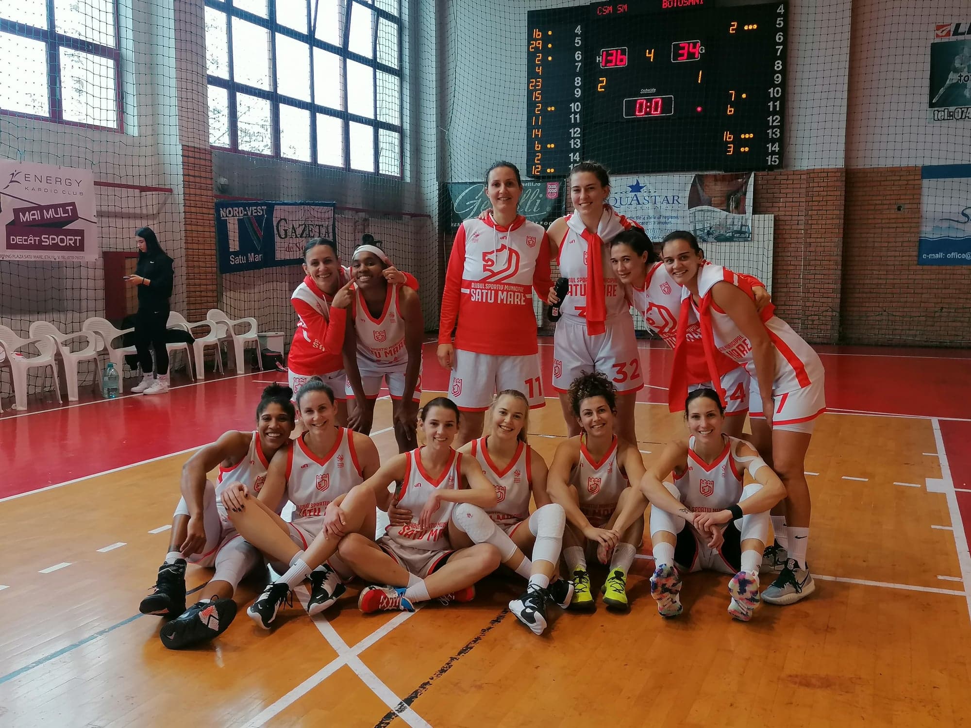 Baschet feminin:  CSM Satu Mare- Triumf Botoșani 136-34. Prea mult la prea puțin!