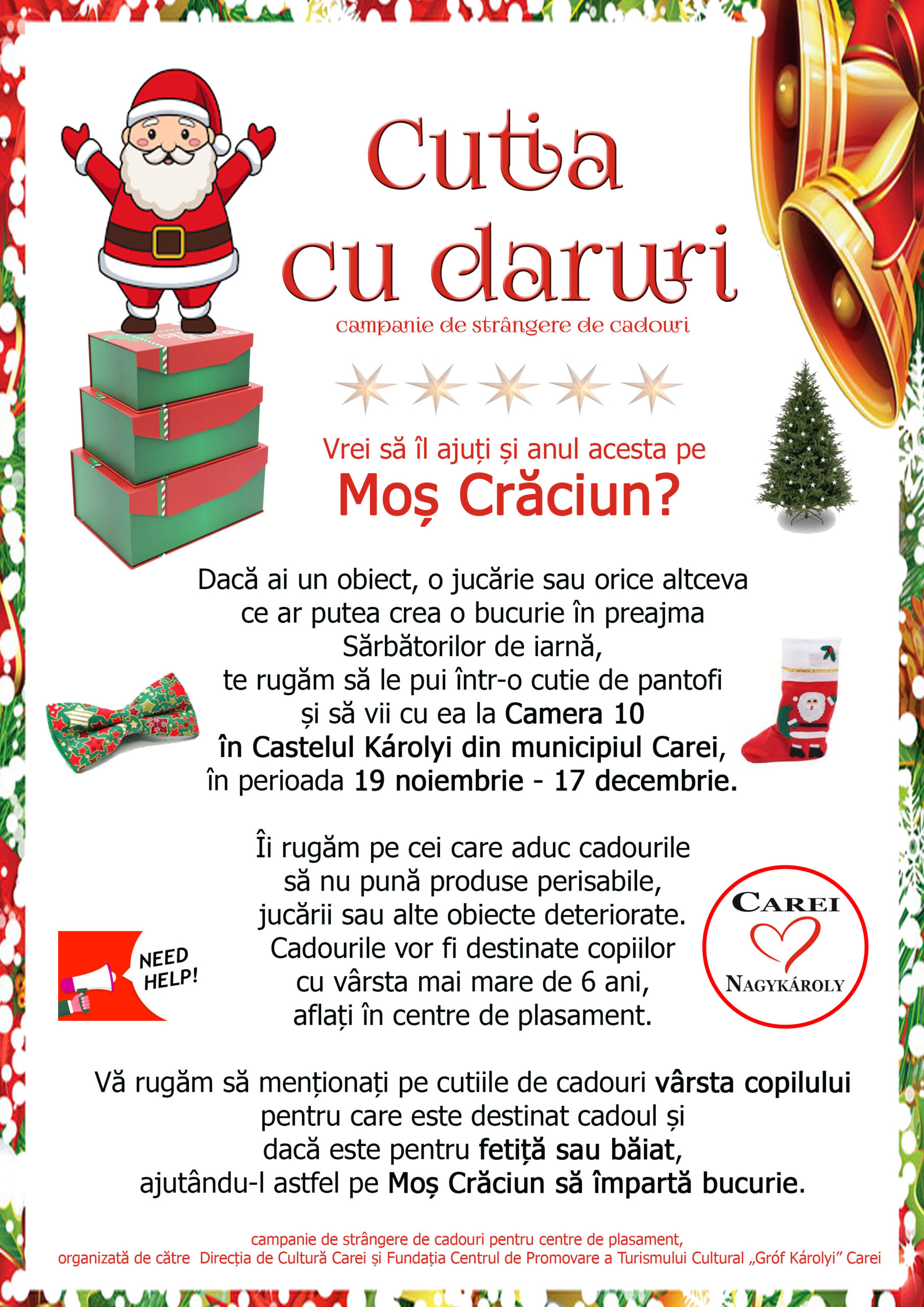 Cutia cu daruri, campanie de strângere de cadouri