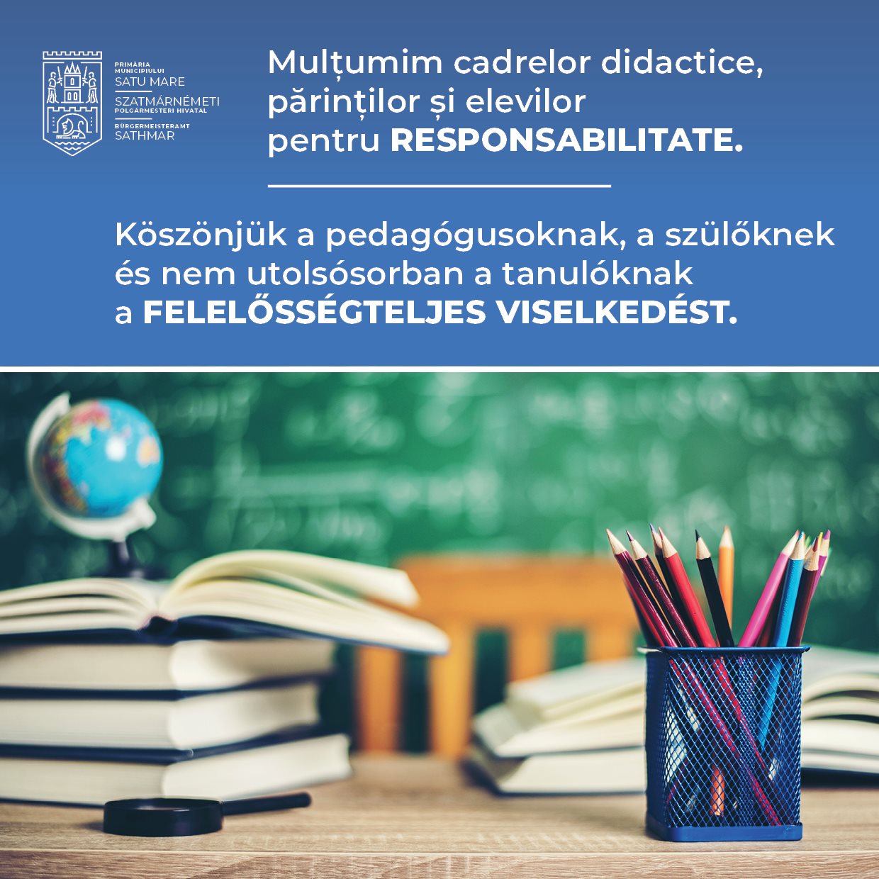 40 din cele 44 de unități de învățământ cu personalitate juridică din Satu Mare își desfășoară cursurile în format fizic.