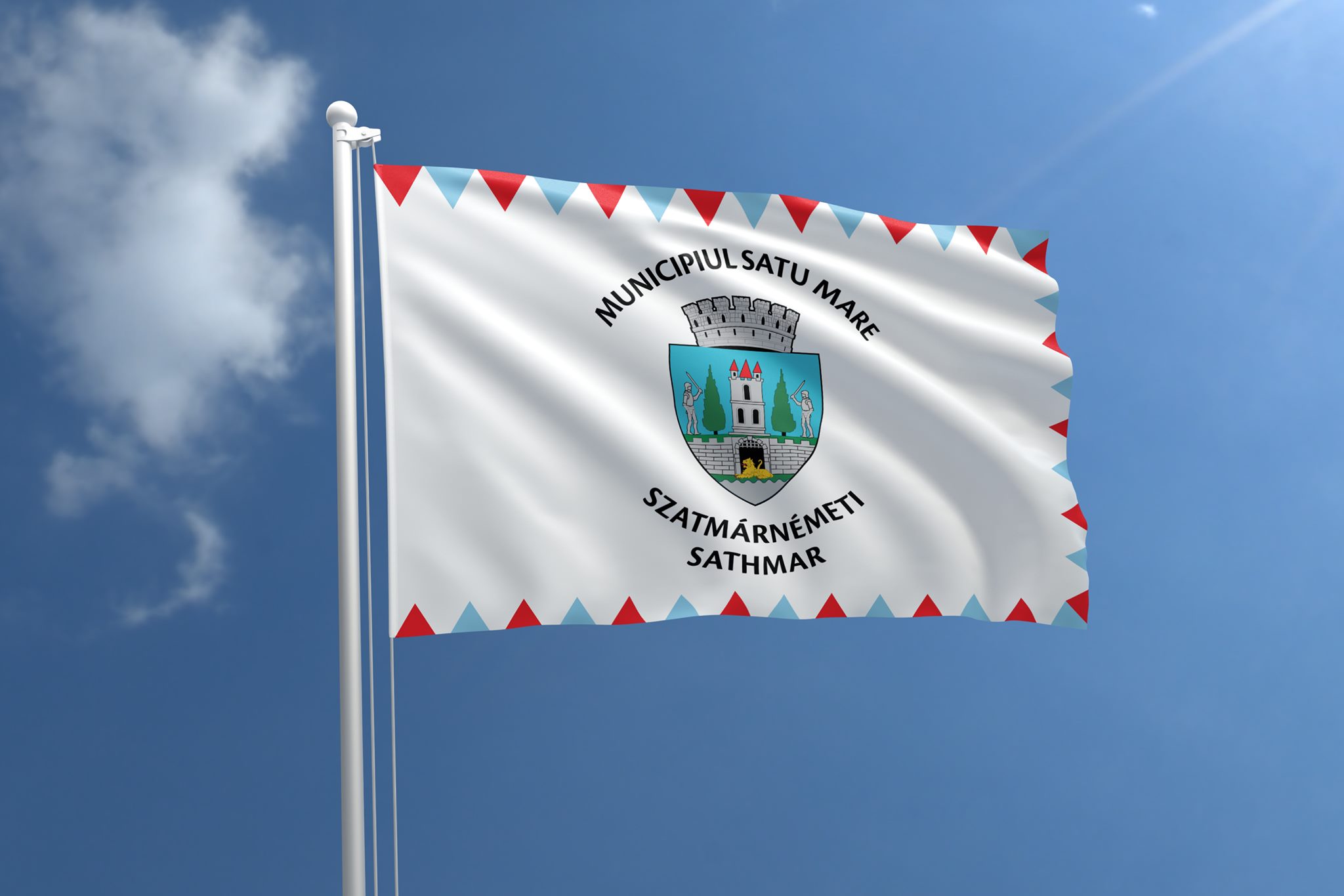 Municipiul Satu Mare are primul steag oficial