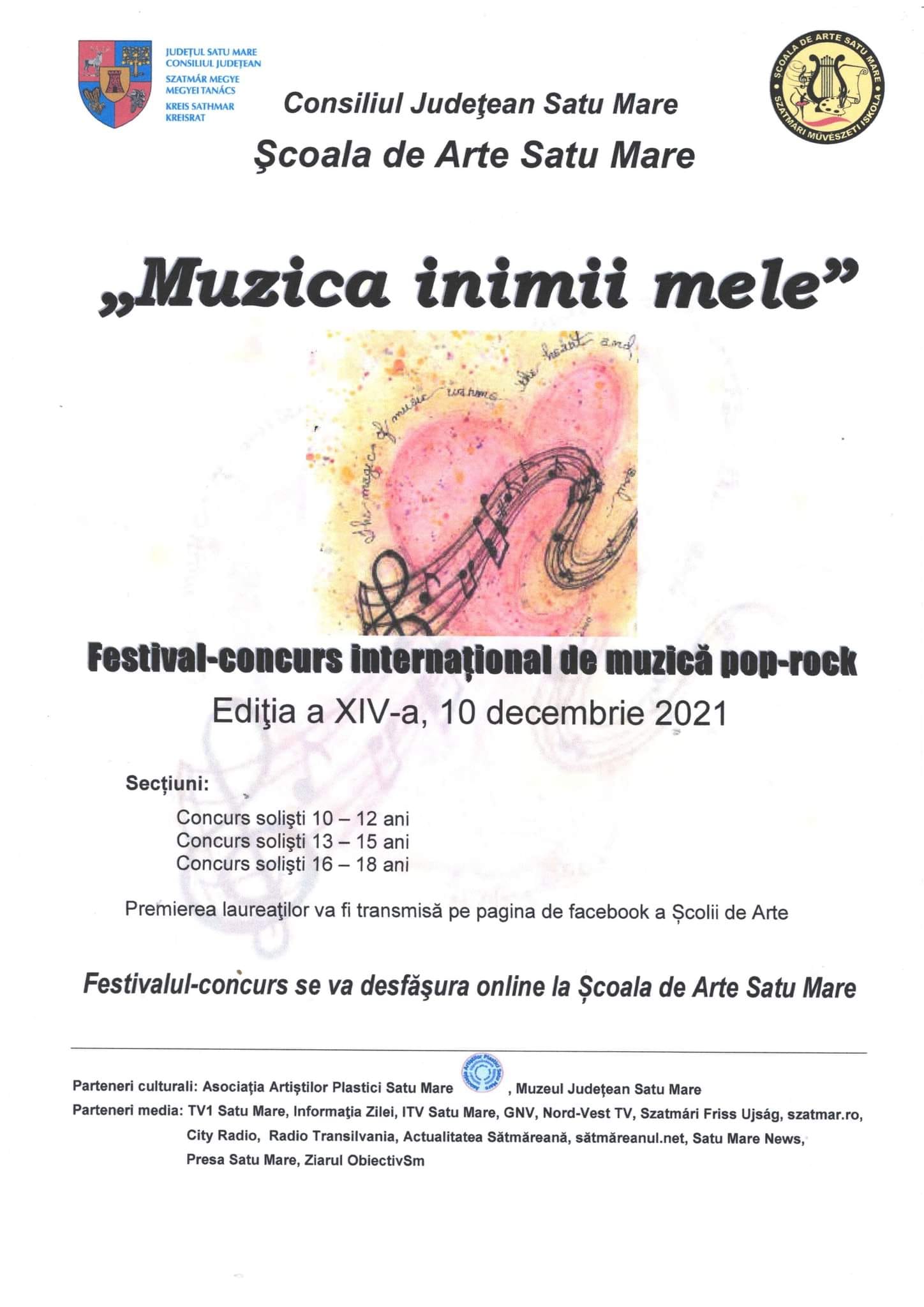 Concurenți numeroși la Festivalul "Muzica Inimii Mele", ediția a XIV-a