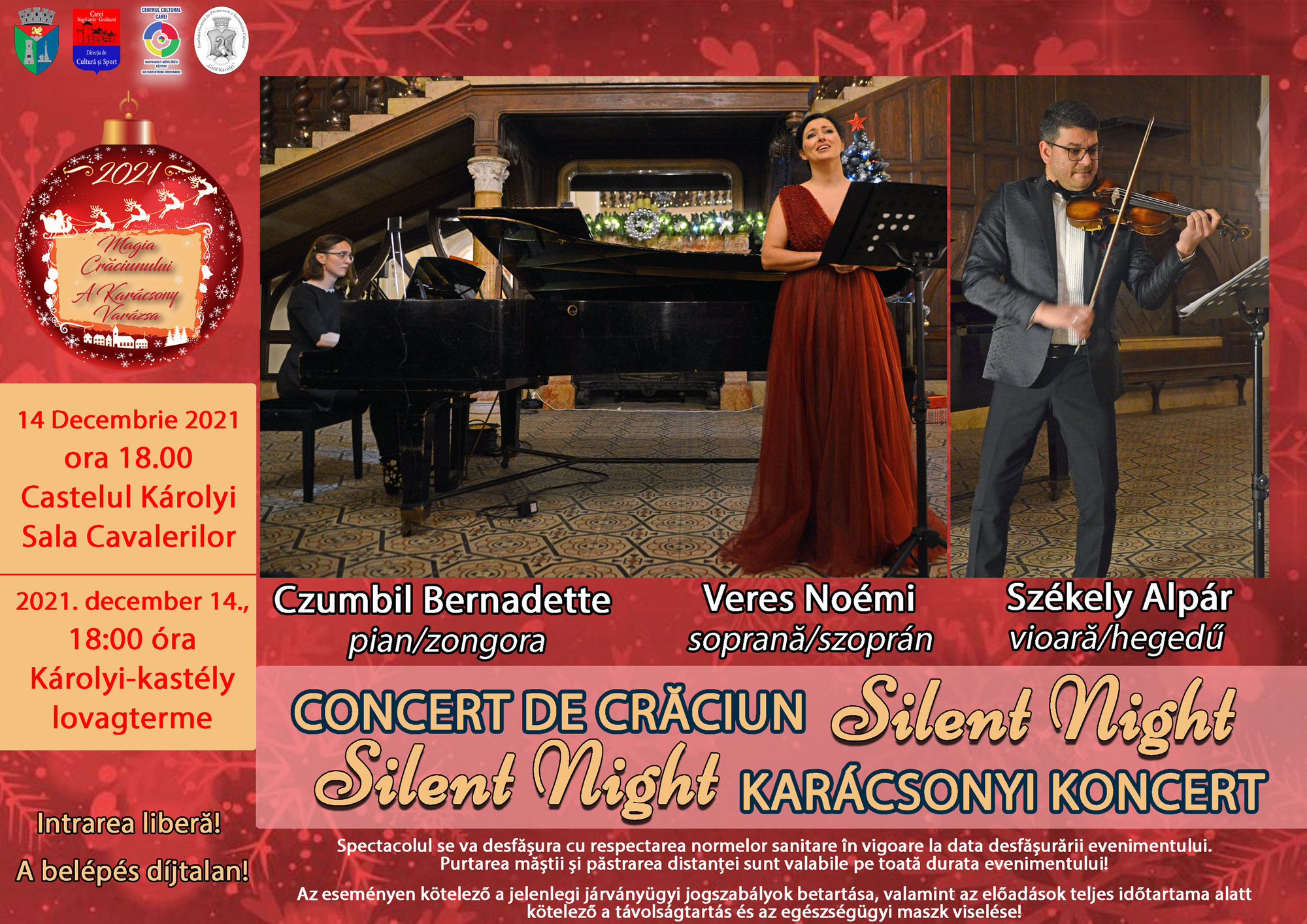Concert magic de Crăciun la Carei