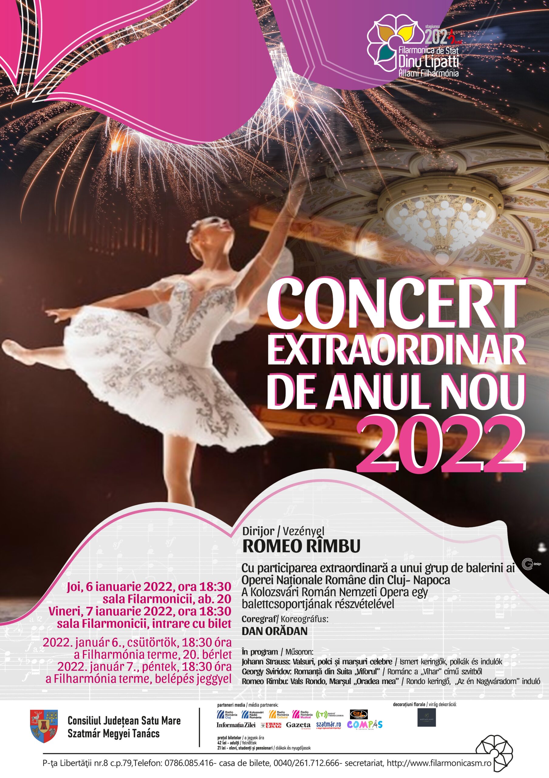 Concert extraordinar de Anul Nou, la Filarmonica "Dinu Lipatti"