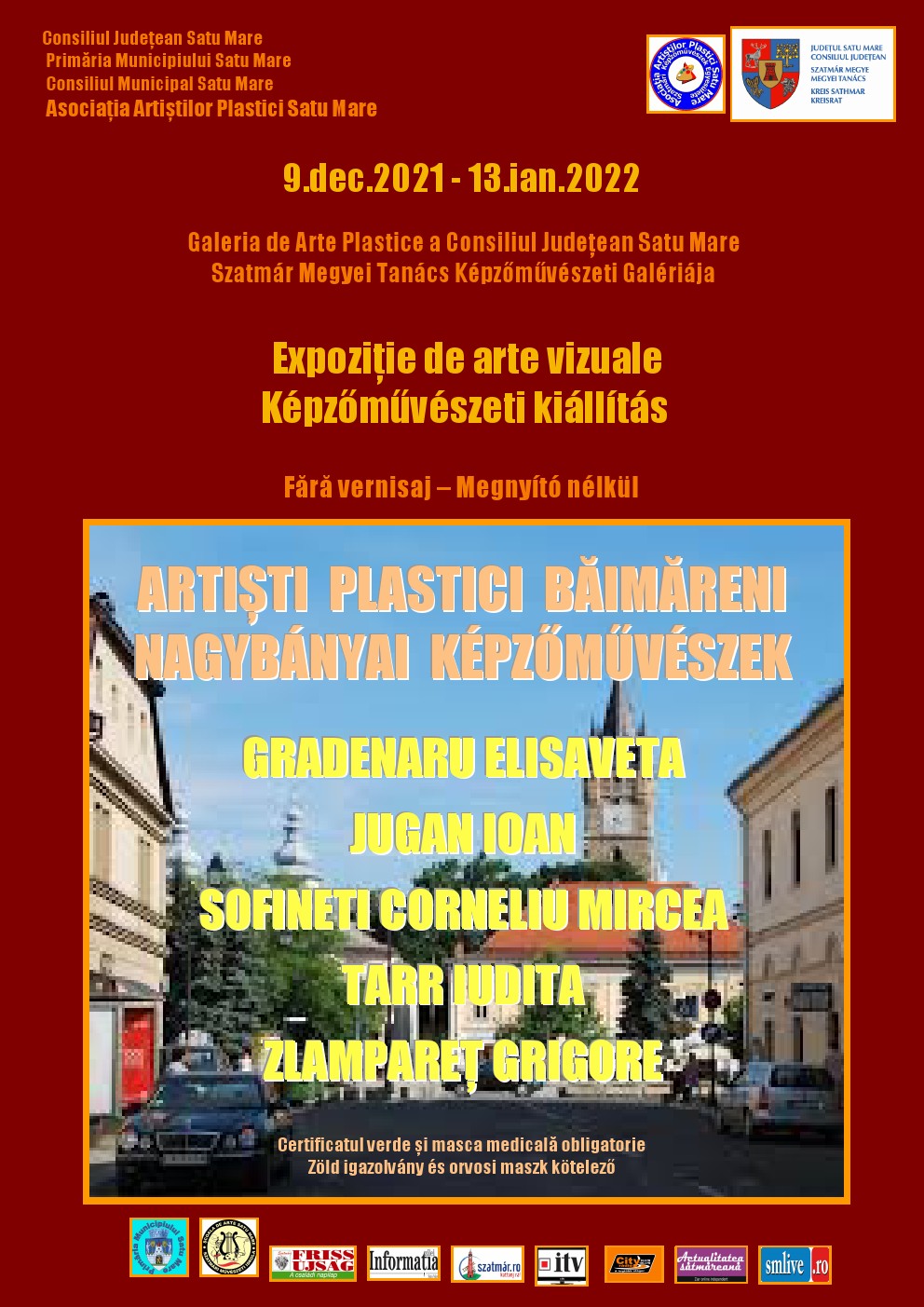 Artiști vizuali băimăreni, la Consiliul Județean Satu Mare