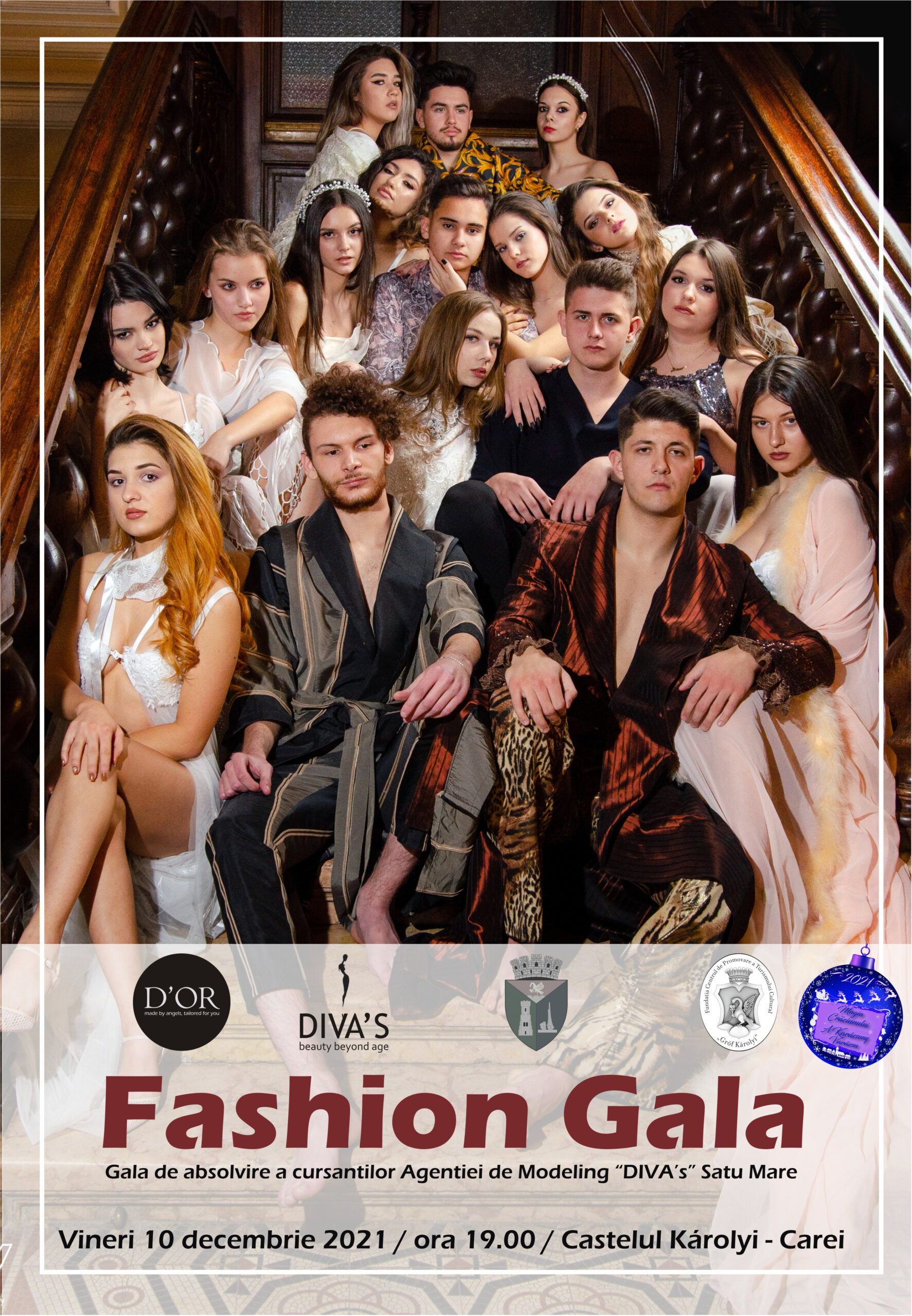 Gală de modă a cursanților Agenției de  Modeling DIVA's Satu Mare la Castelul Károlyi