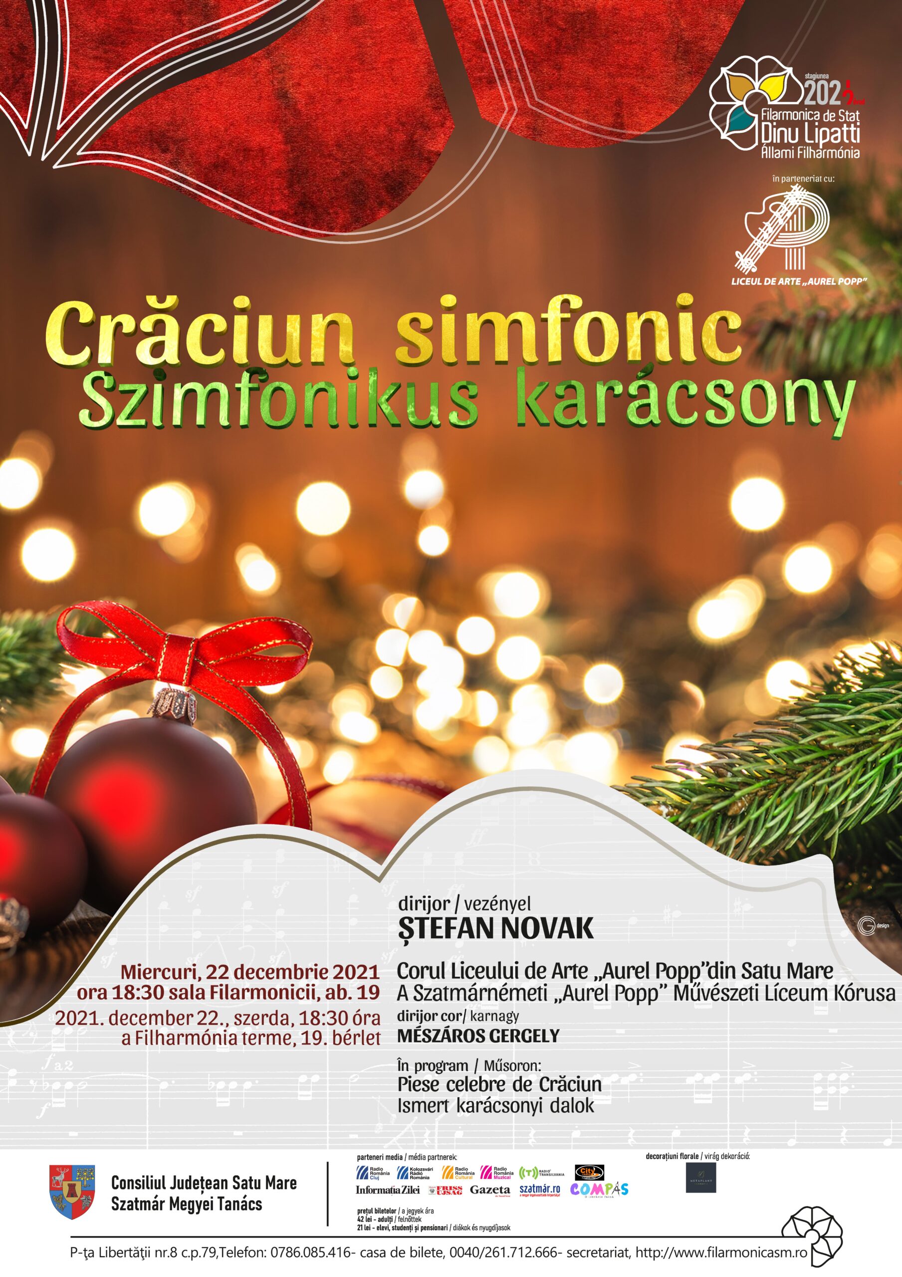 Crăciun simfonic la Filarmonica de Stat Dinu Lipatti