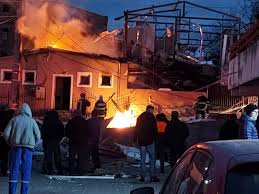 Pensiune din Țara Oașului,  în flăcări