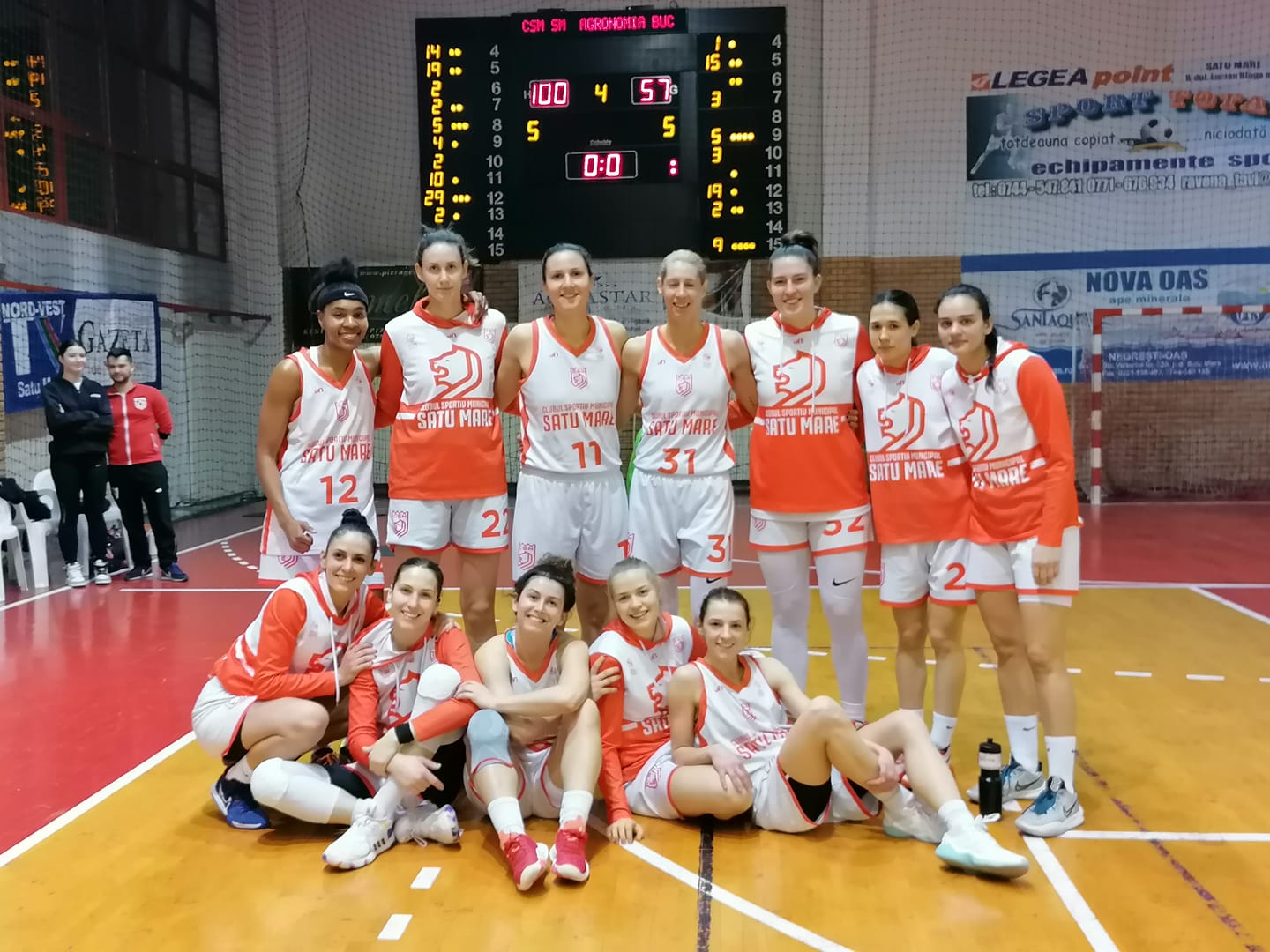 Baschet feminin: CSM Satu Mare- Agronomia București 100- 57. Încălzire înaintea derby-ului de la Sepsi