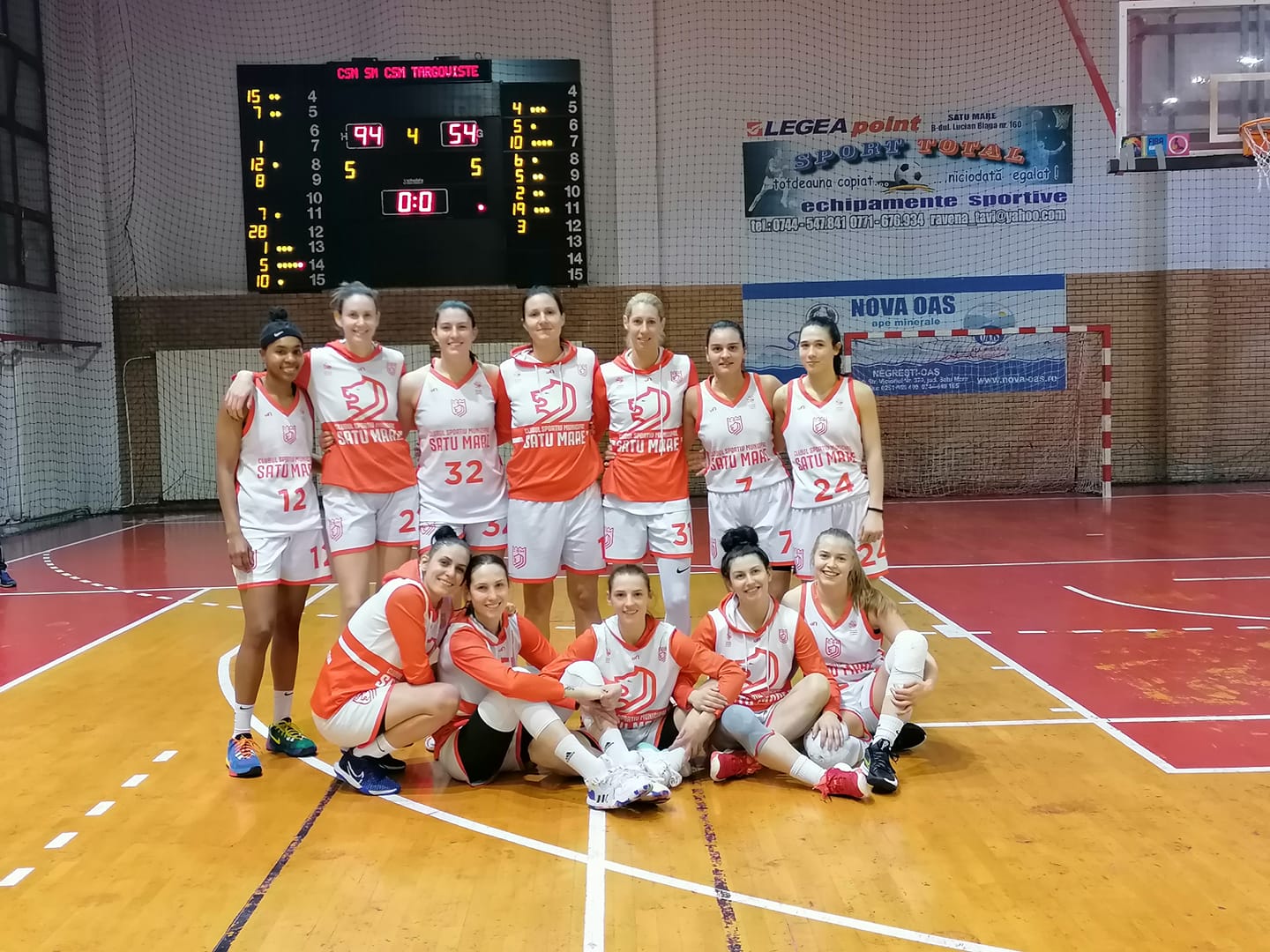 Victorie ca după carantină! CSM Satu Mare- CSM Târgoviște 94-54!