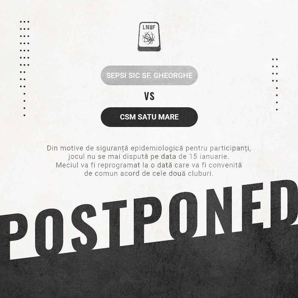 Focar de covid la echipa de baschet de la CSM Satu Mare! Derby-ul cu Sepsi, AMÂNAT