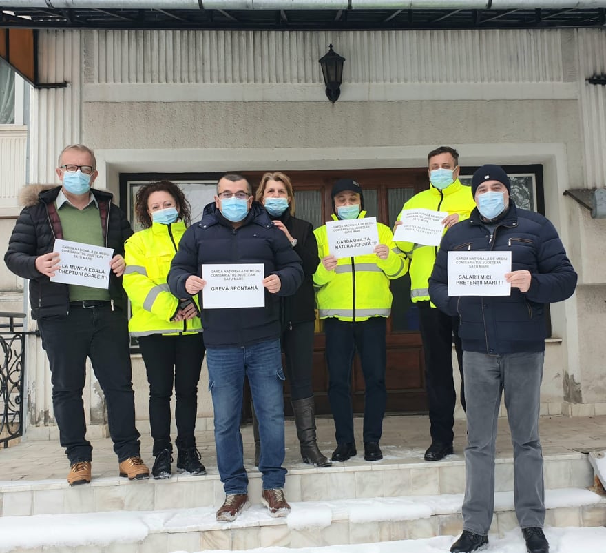 Comisarii Gărzii de Mediu protestează. „Este primul pas către greva generală pe termen nelimitat!”