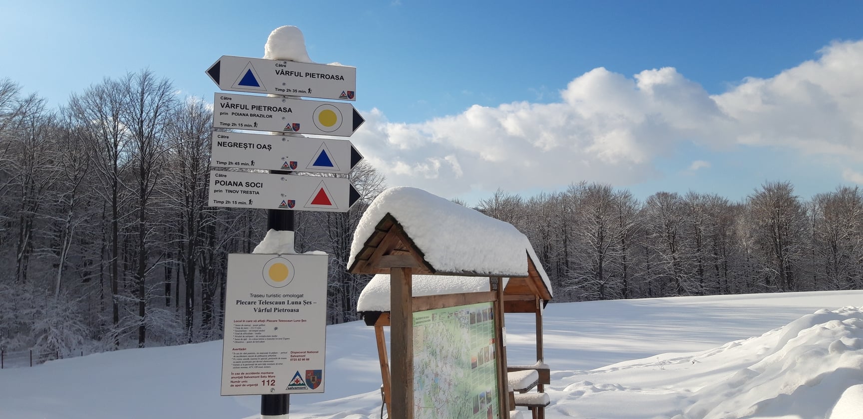 Info Salvamont – Trasee de iarnă. În atenția iubitorilor de drumeții montane!