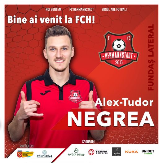 Alex Negrea a ajuns la FC Hermannstadt
