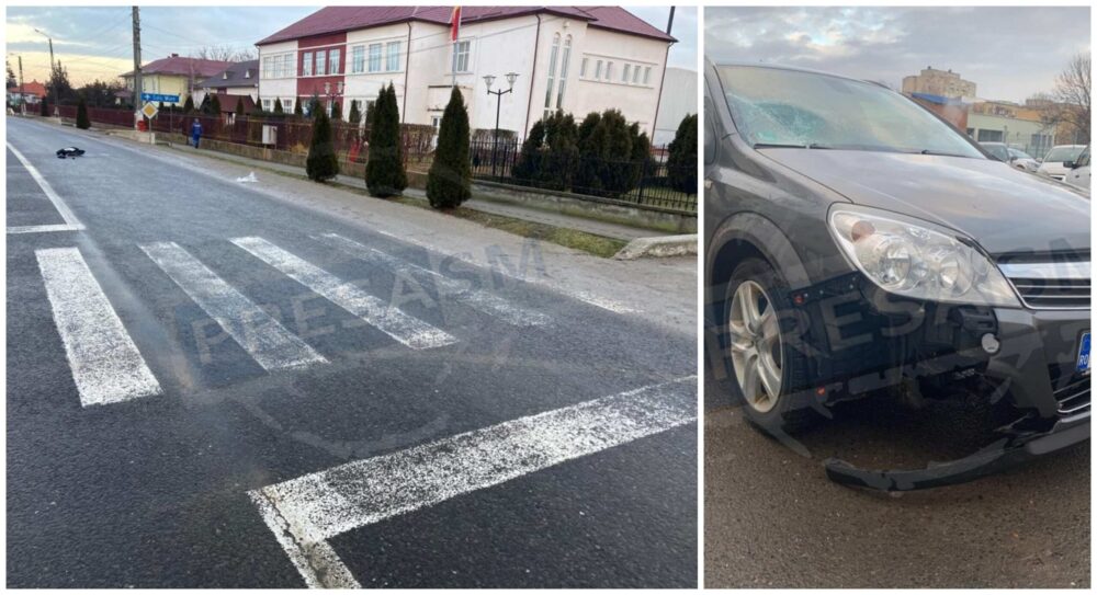 FOTOGALERIE. ACCIDENT GRAV. ELEVĂ LOVITĂ pe TRECERE. Șoferul A FUGIT