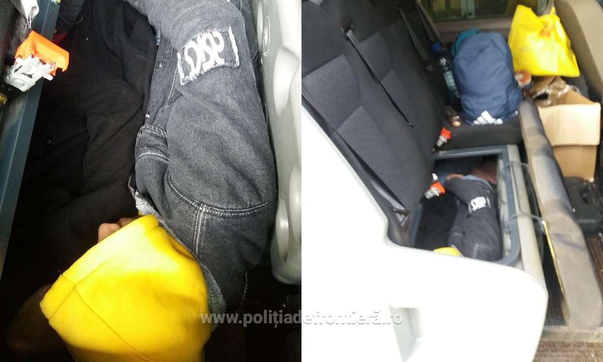 FOTO. Călăuză din Maramureş şi trei migranţi din Egipt, reţinuţi la PTF Petea