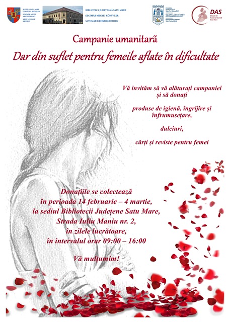 Campania „Dar din suflet pentru femeile aflate în dificultate” aduce un zâmbet pe chipul doamnelor