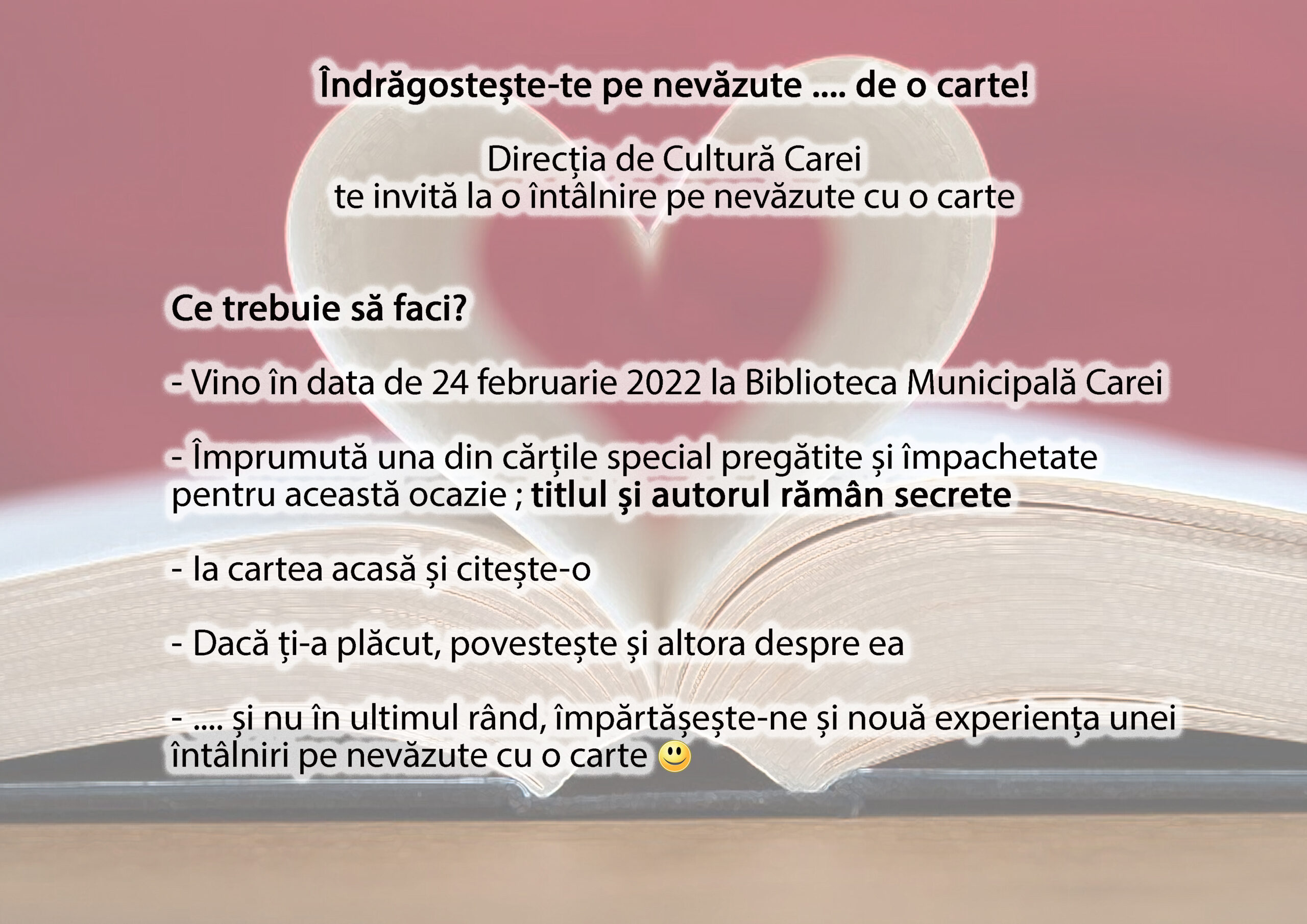 Îndrăgostește-te pe nevăzute  .... de o carte!