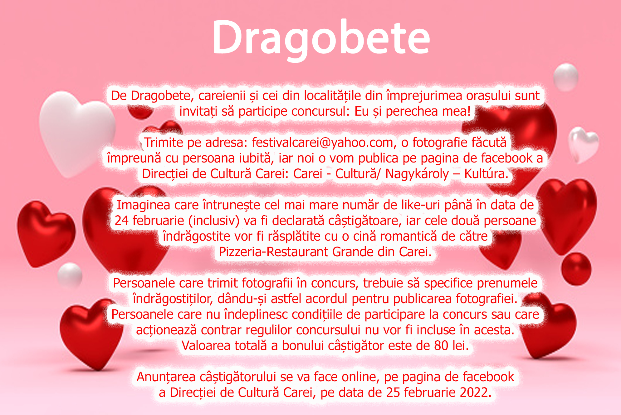 Concurs de Dragobete, la Carei