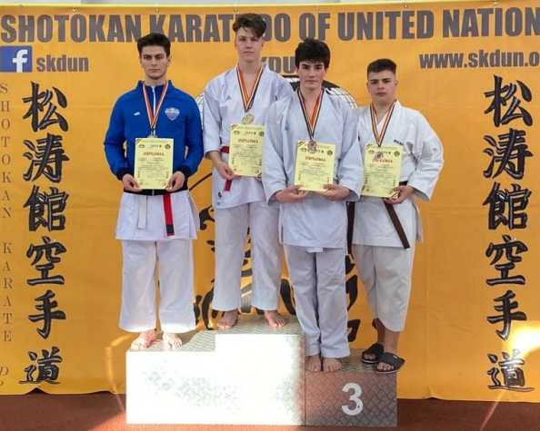 Două medalii de aur  la Naționalele de karate SKDUN pentru Sakura Carei