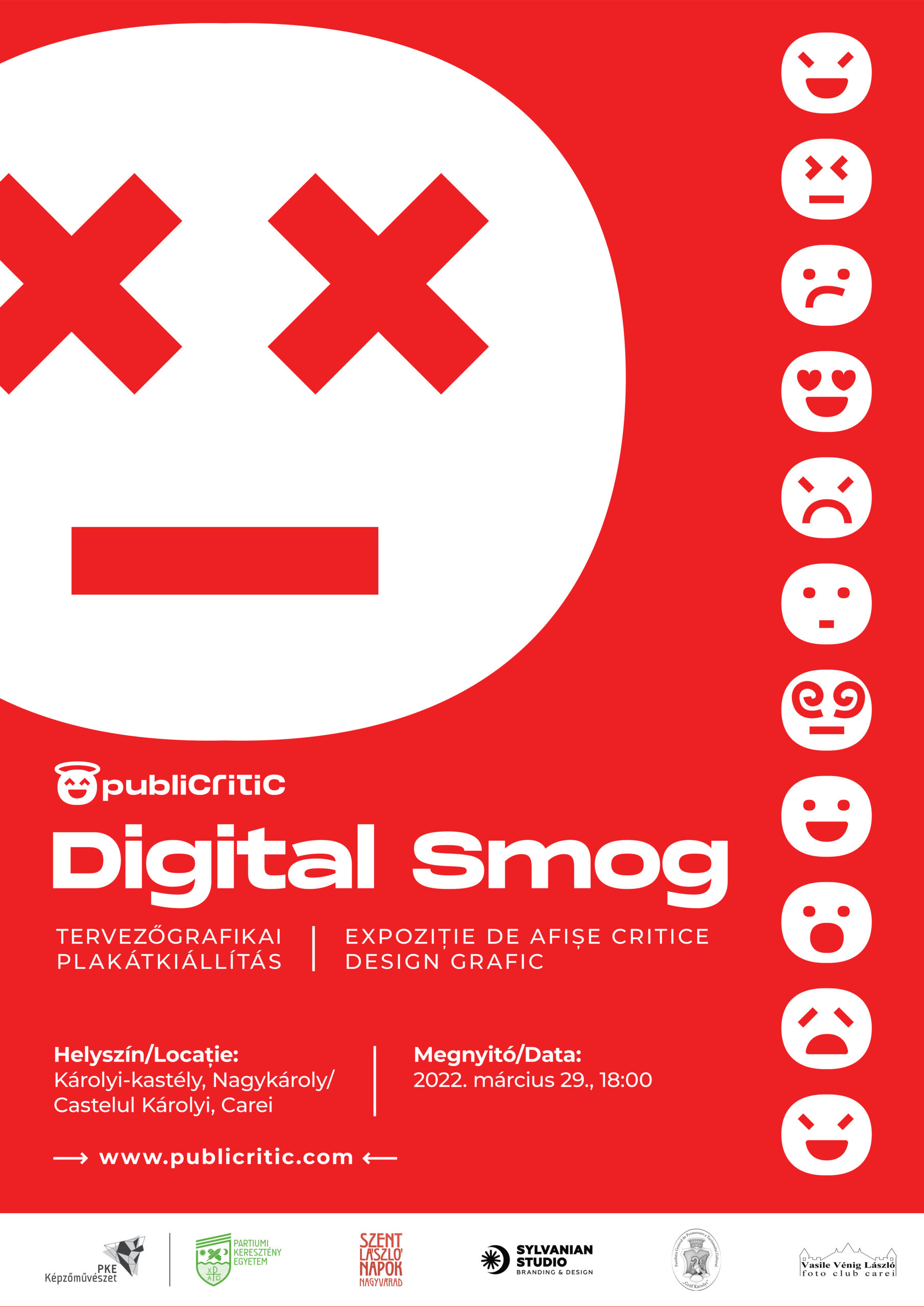 Expoziția de afișe "Digital Smog" la Castelul Károlyi