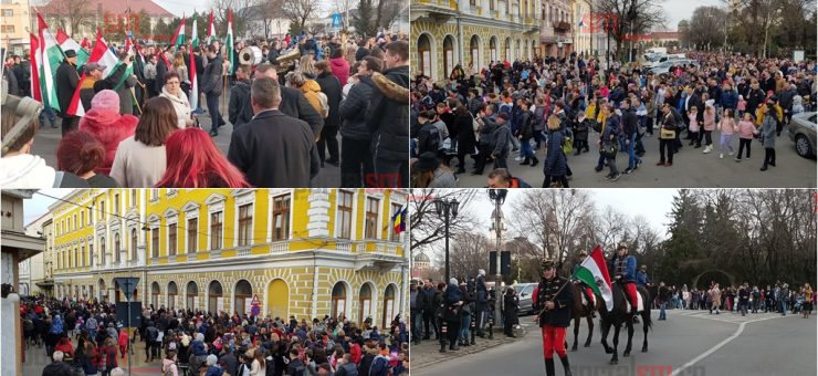 Mii de sătmăreni au ieșit în stradă de 15 Martie