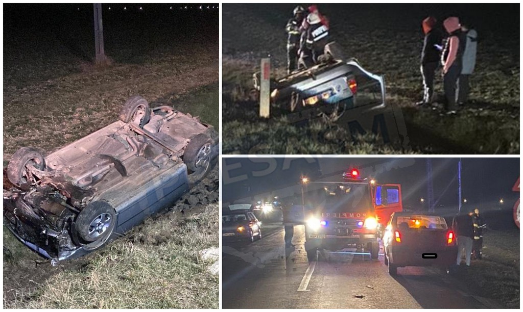 FOTO. ACCIDENT GRAV. Șofer în STARE CRITICĂ. SALVAT în ULTIMUL MOMENT