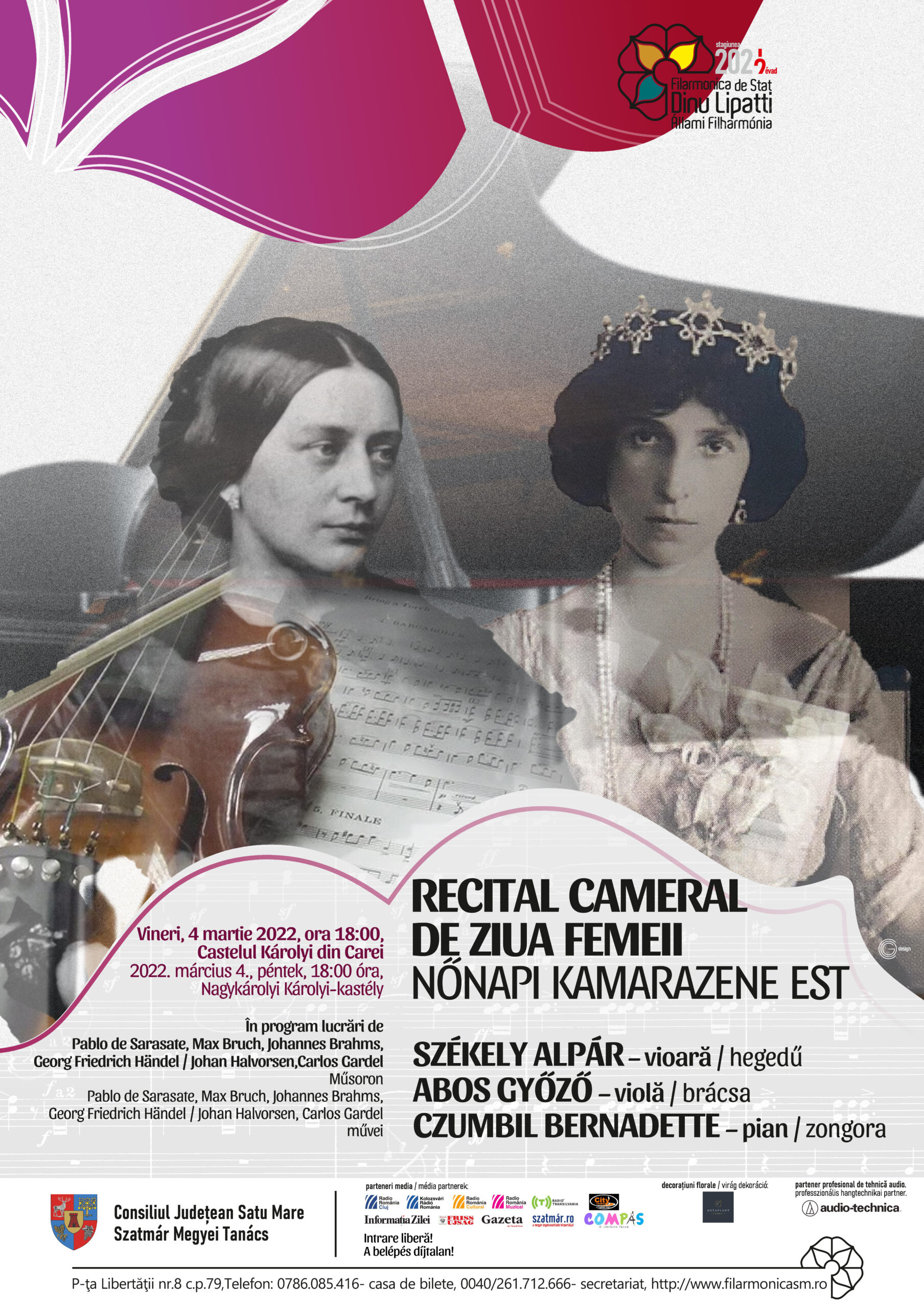 Recital cameral de Ziua Femeii în Carei și Tășnad