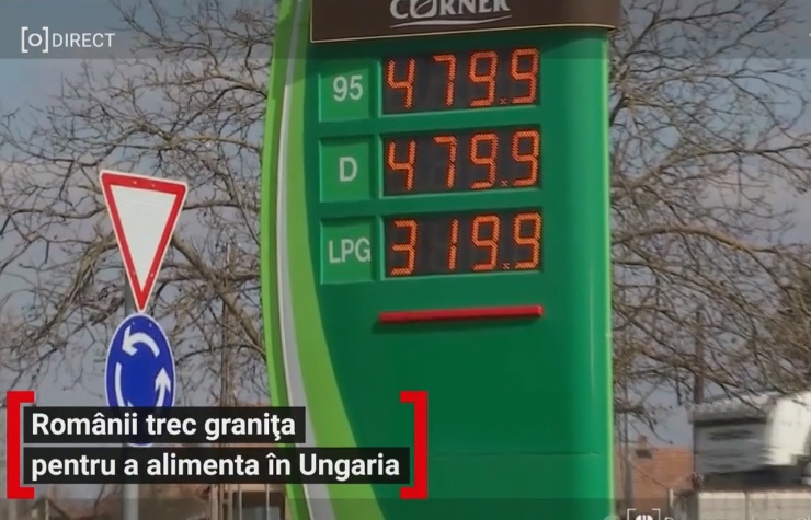 Sătmărenii trec graniţa, pentru a alimenta în Ungaria